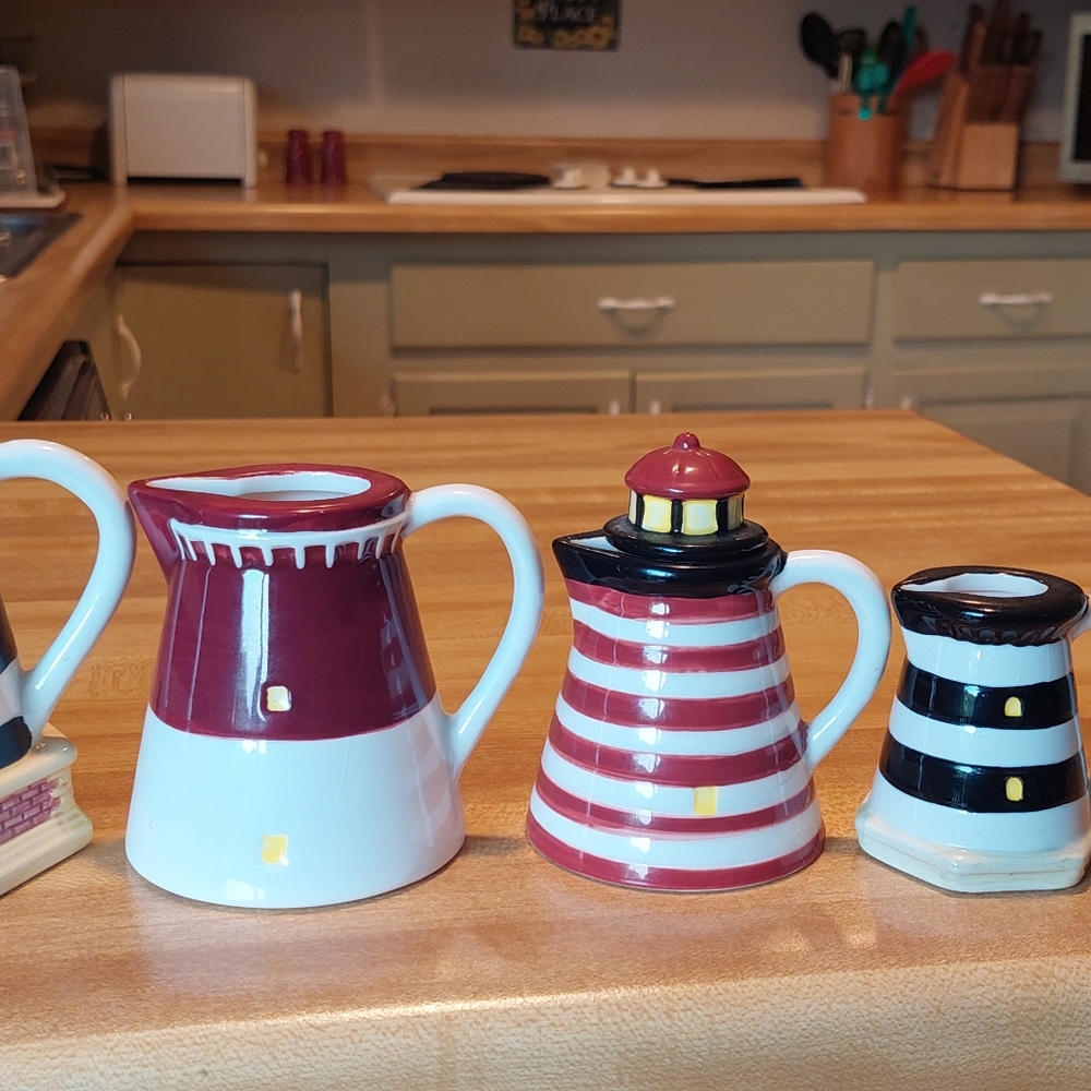 Vintage Lighthouse Measuring Cups